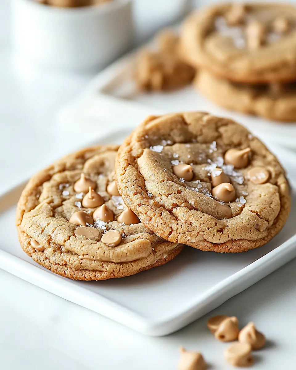 Classic Salted Peanut Butter Chip Cookies image