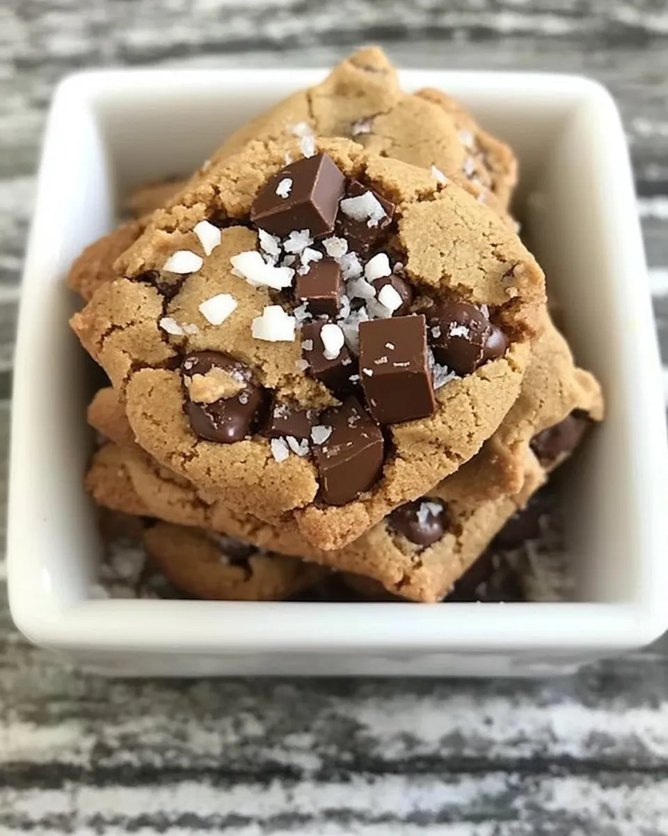 Homemade Salted Toffee Chocolate Chunk Cookies photo