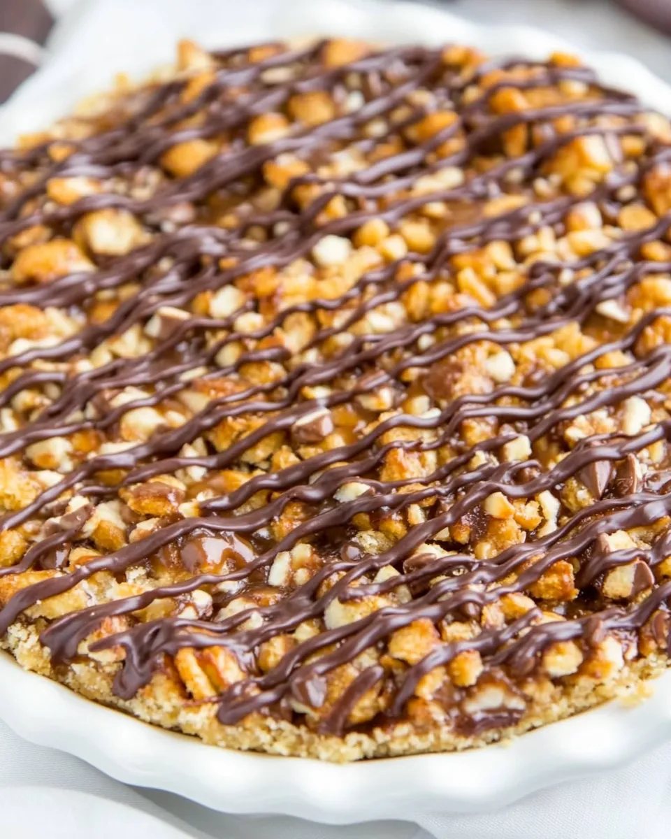 Delicious Samoas Cookie Pie shot