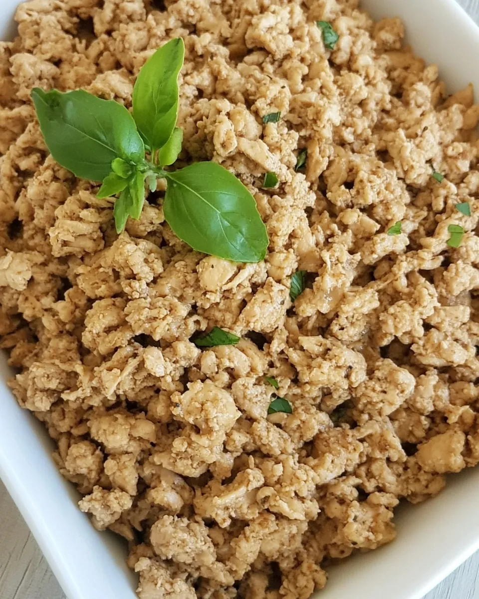 Delicious Seasoned Ground Chicken shot