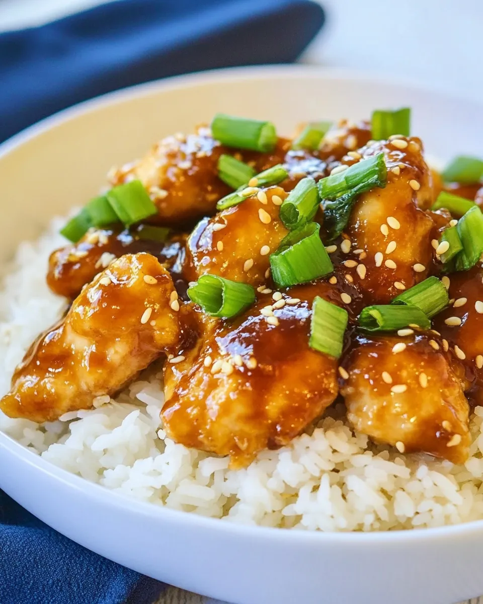 Easy Sesame Chicken food shot