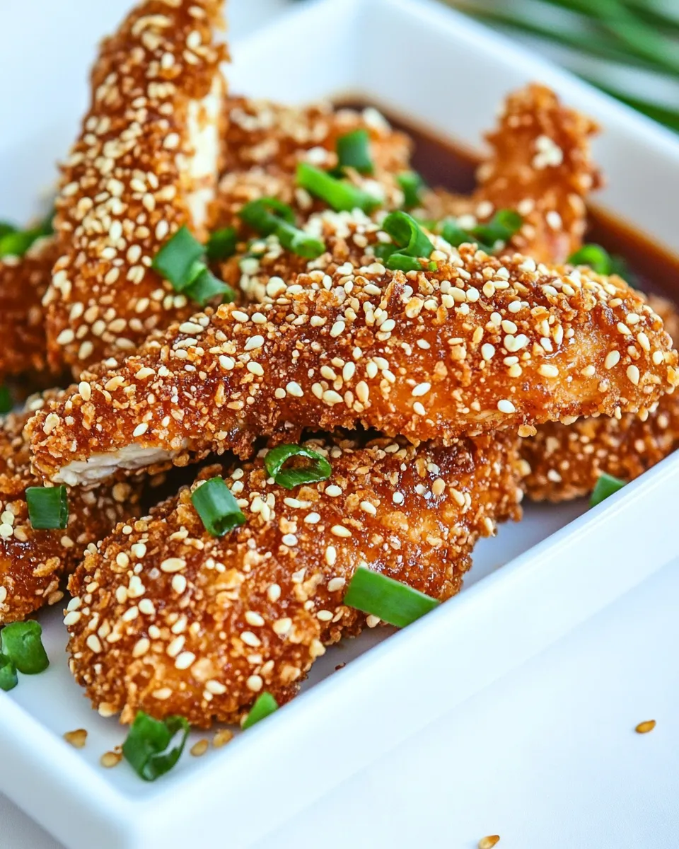 Classic Sesame Crusted Chicken dish photo