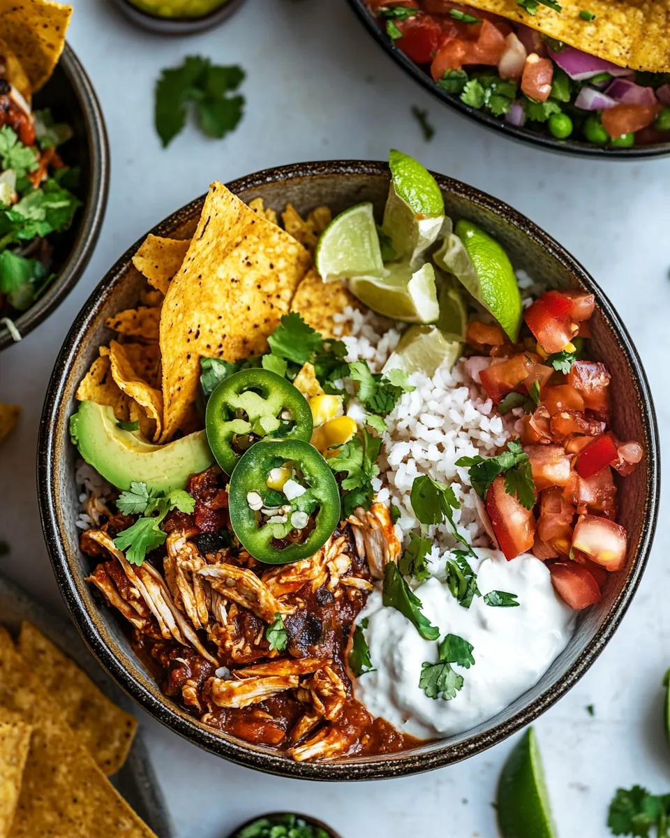 Healthy Sheet Pan Chicken Tinga Bowls. recipe image