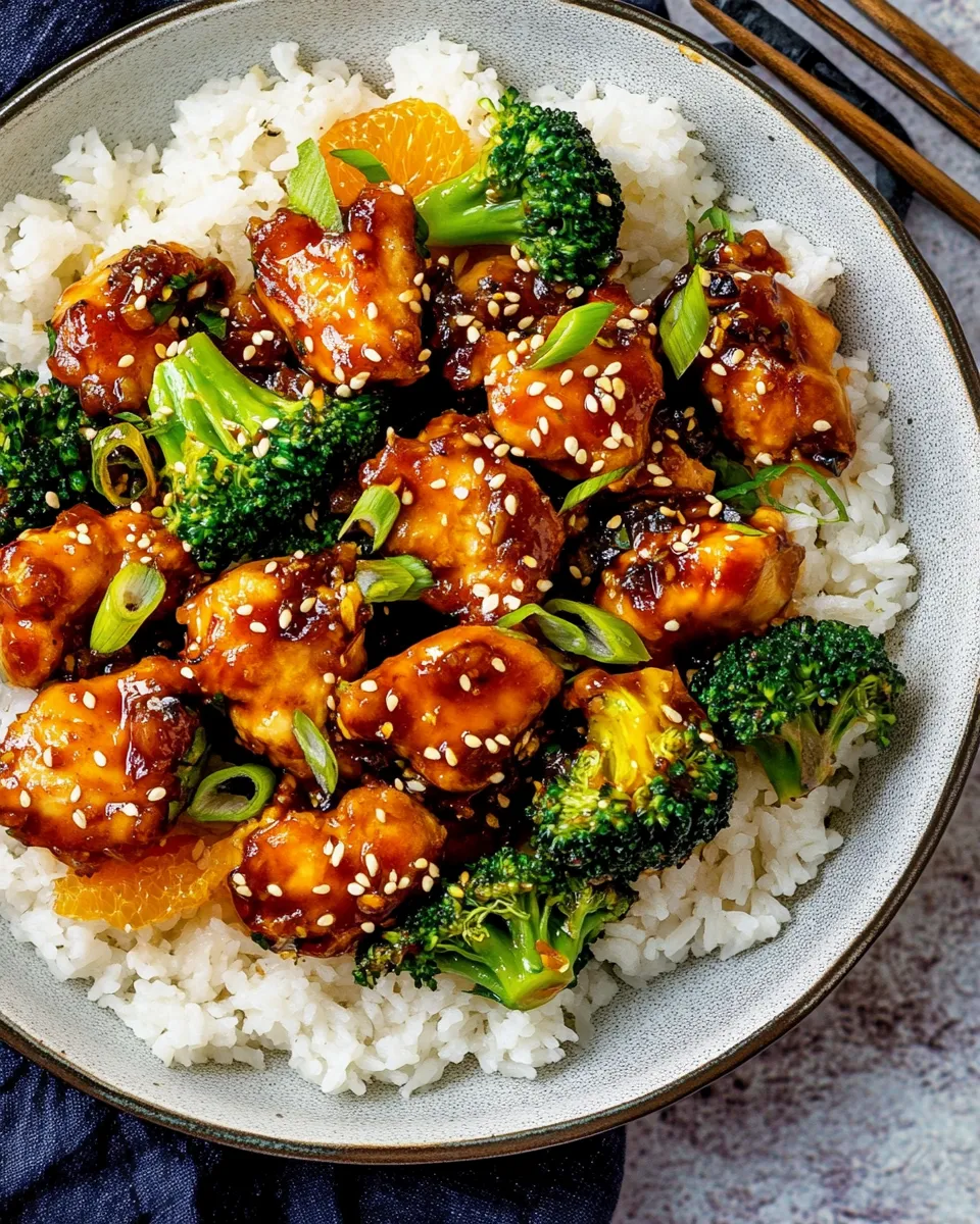 Savory Sheet Pan Chili Ginger Orange Chicken and Broccoli. recipe image