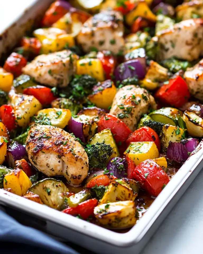Easy Sheet Pan Roasted Garlic & Herb Chicken and Veggies photo