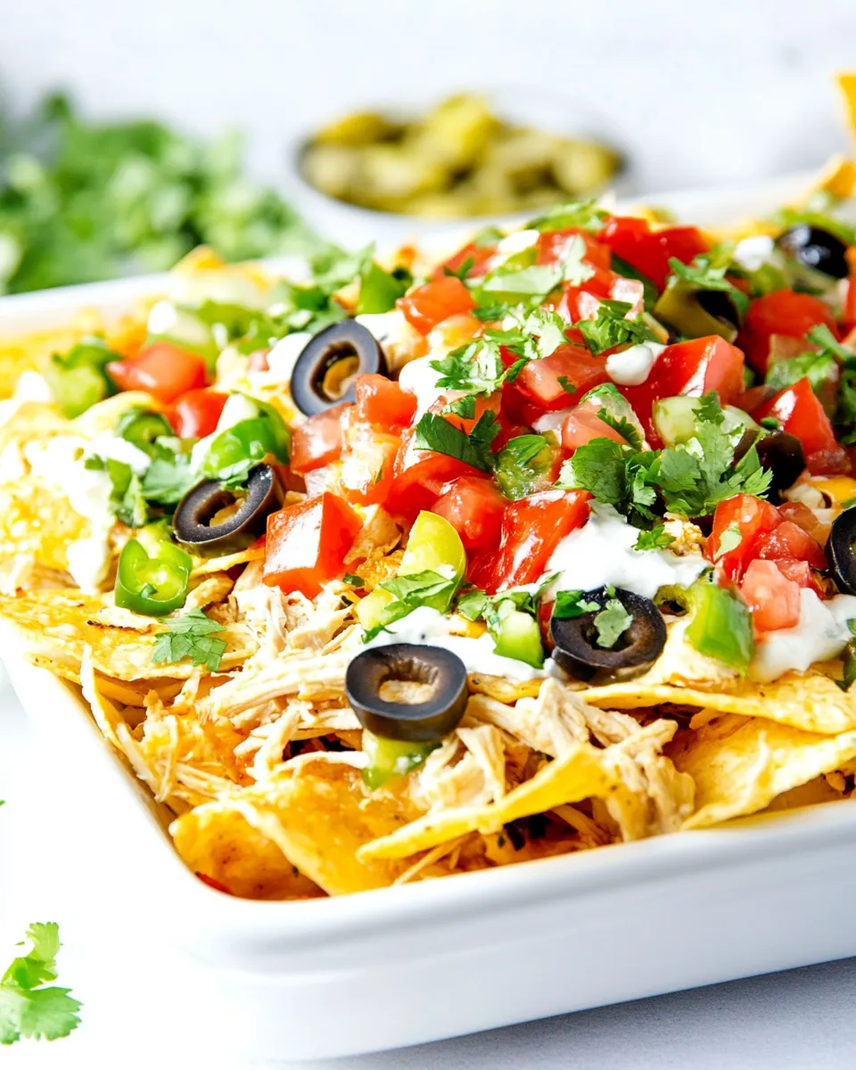 Classic Shredded Chicken Nacho Recipe image