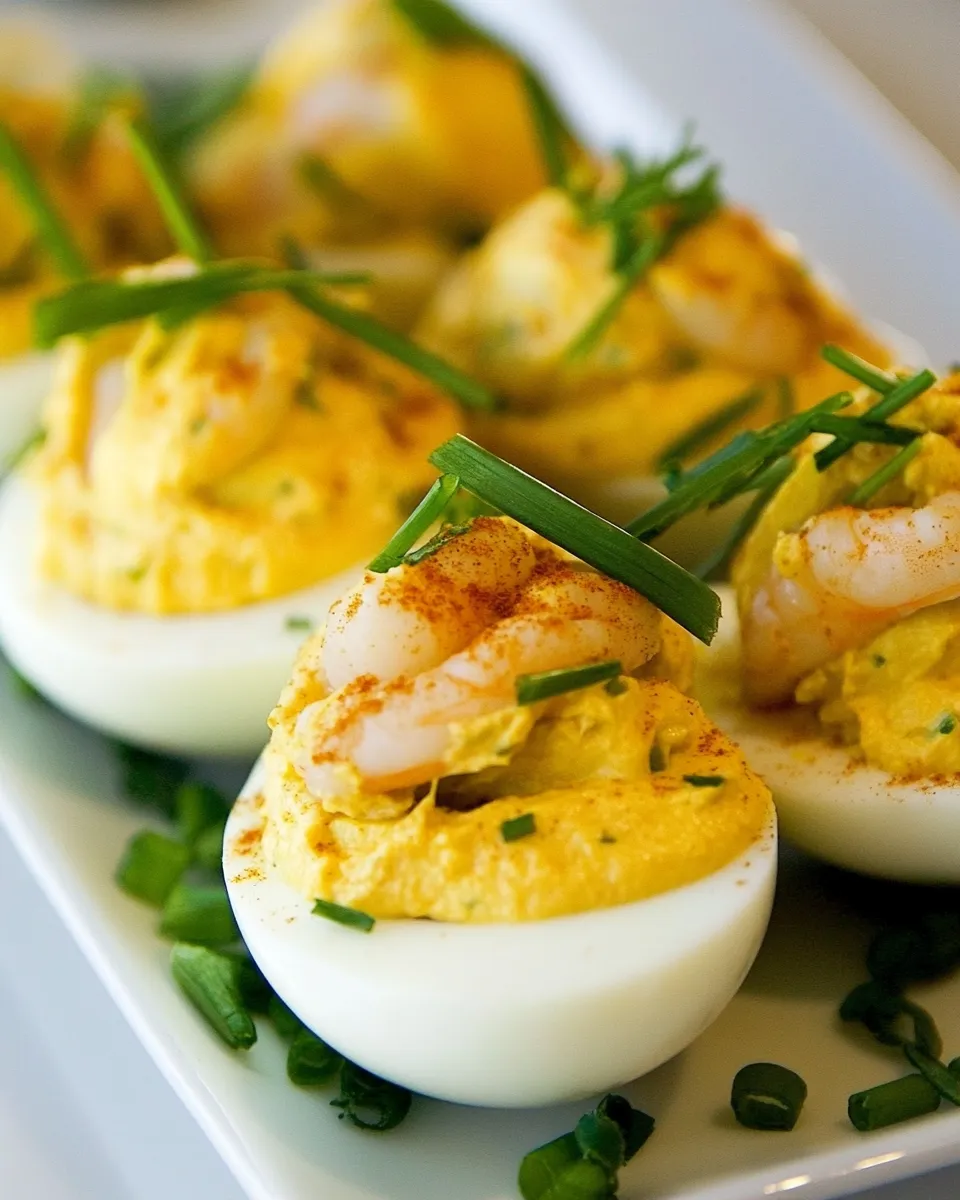 Homemade Shrimp Deviled Eggs photo