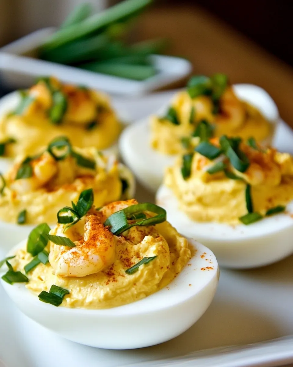 Easy Shrimp Deviled Eggs recipe photo