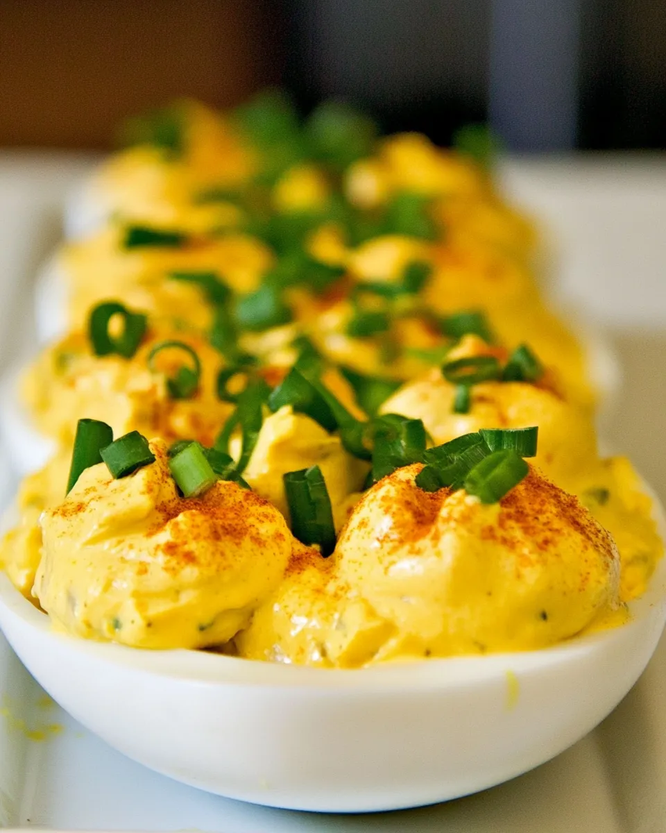 Delicious Shrimp Deviled Eggs shot