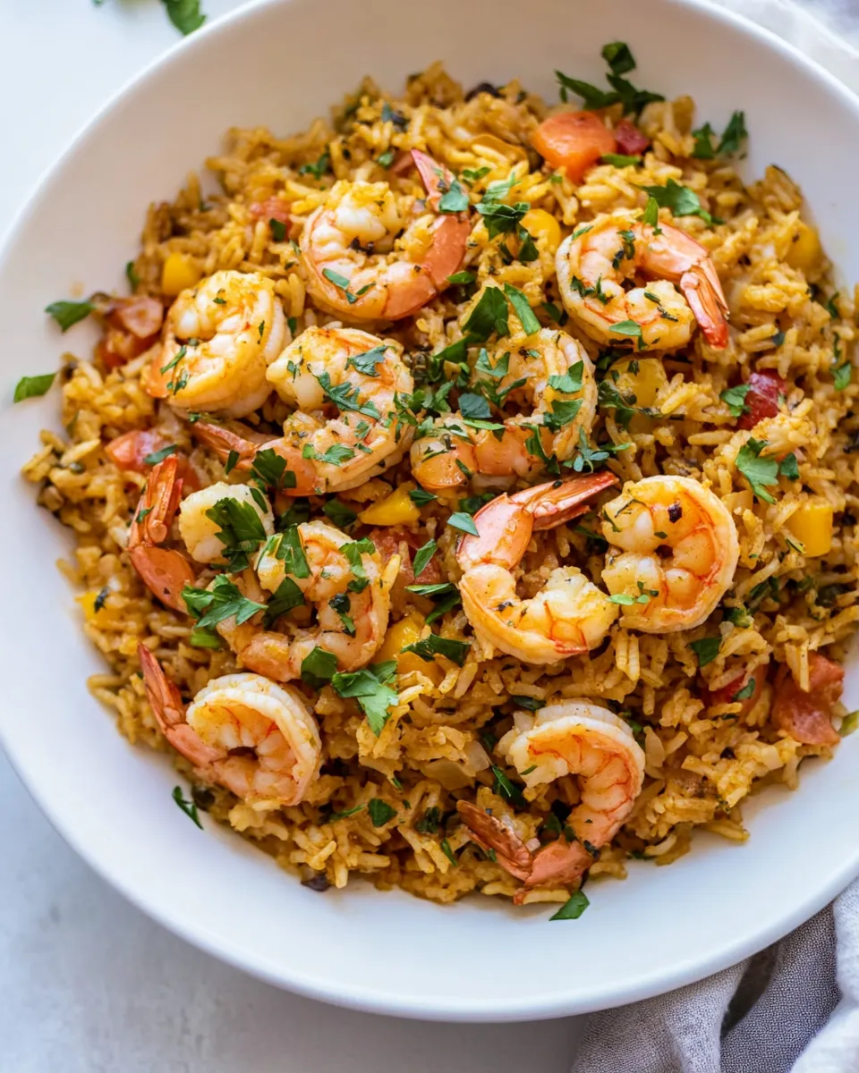 Easy Shrimp and Rice (Arroz Con Camarones) recipe photo