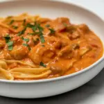 Easy Shrimp and Sausage Pasta Red Sauce photo