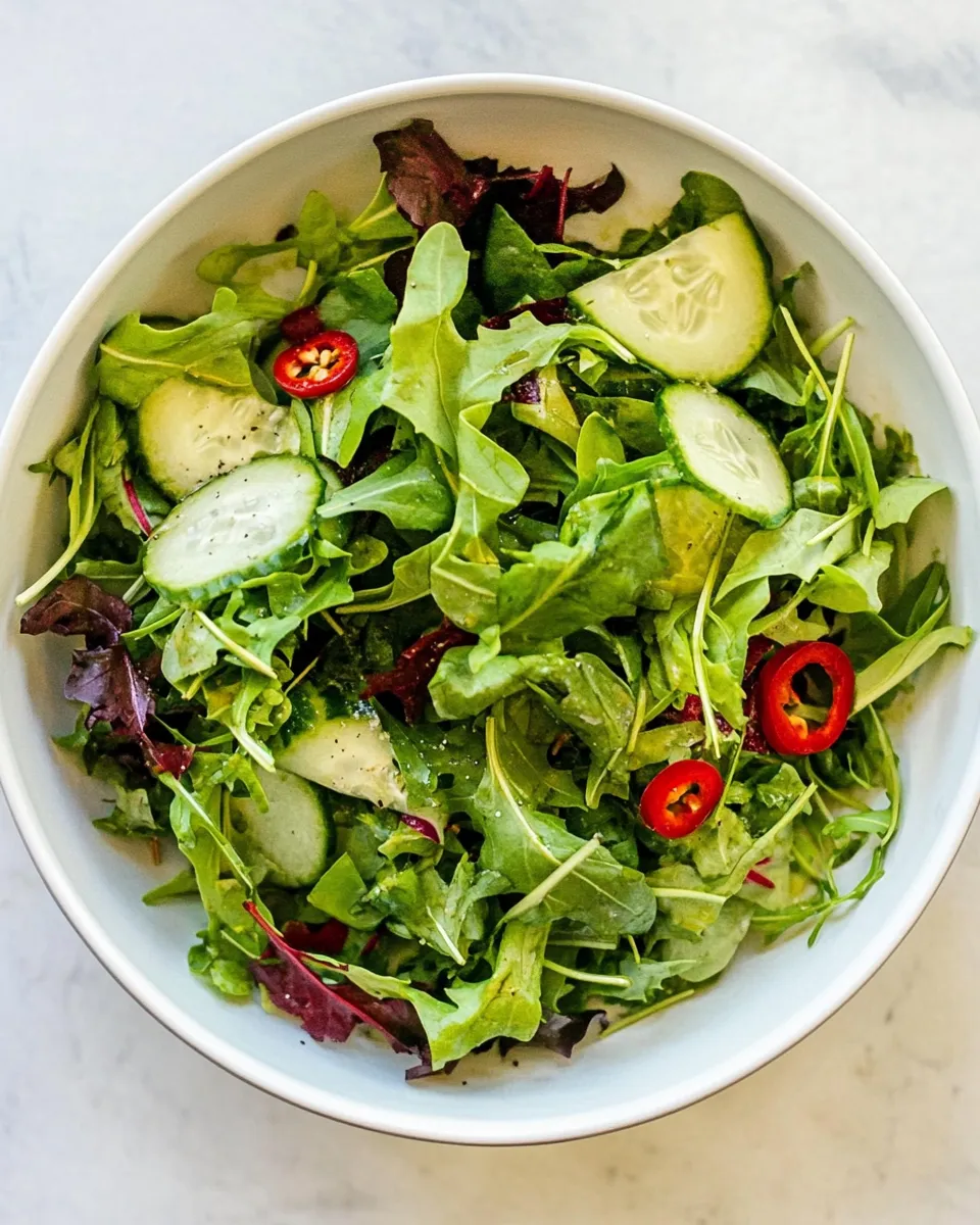 Fresh Simple Green Salad recipe photo