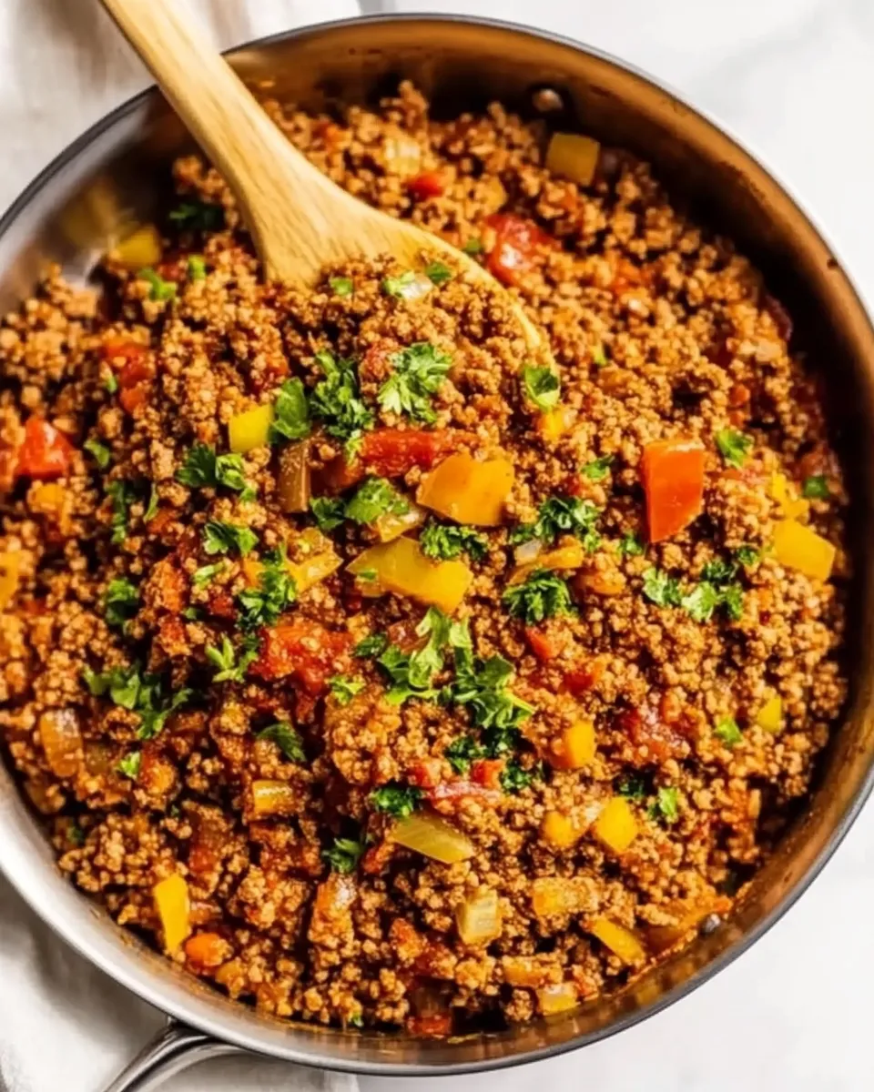 Healthy Simple Ground Turkey Skillet Dinner shot