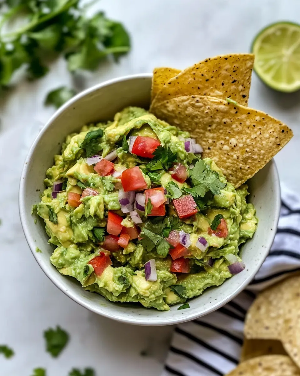 Delicious Simple Healthy Guacamole Recipe dish photo