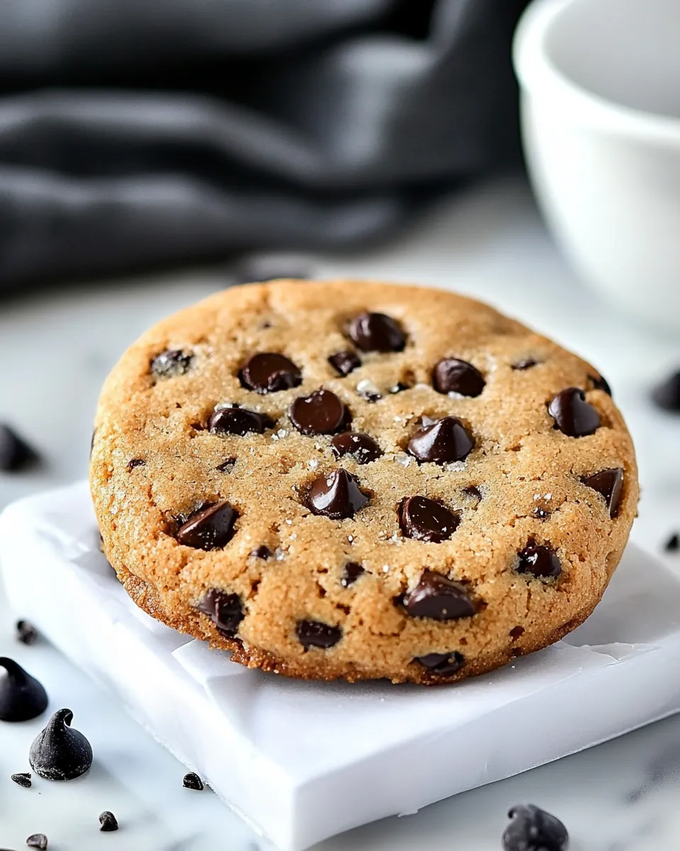 Delicious Single Serve Jumbo Chocolate Chip Cookie (Low Carb) recipe image