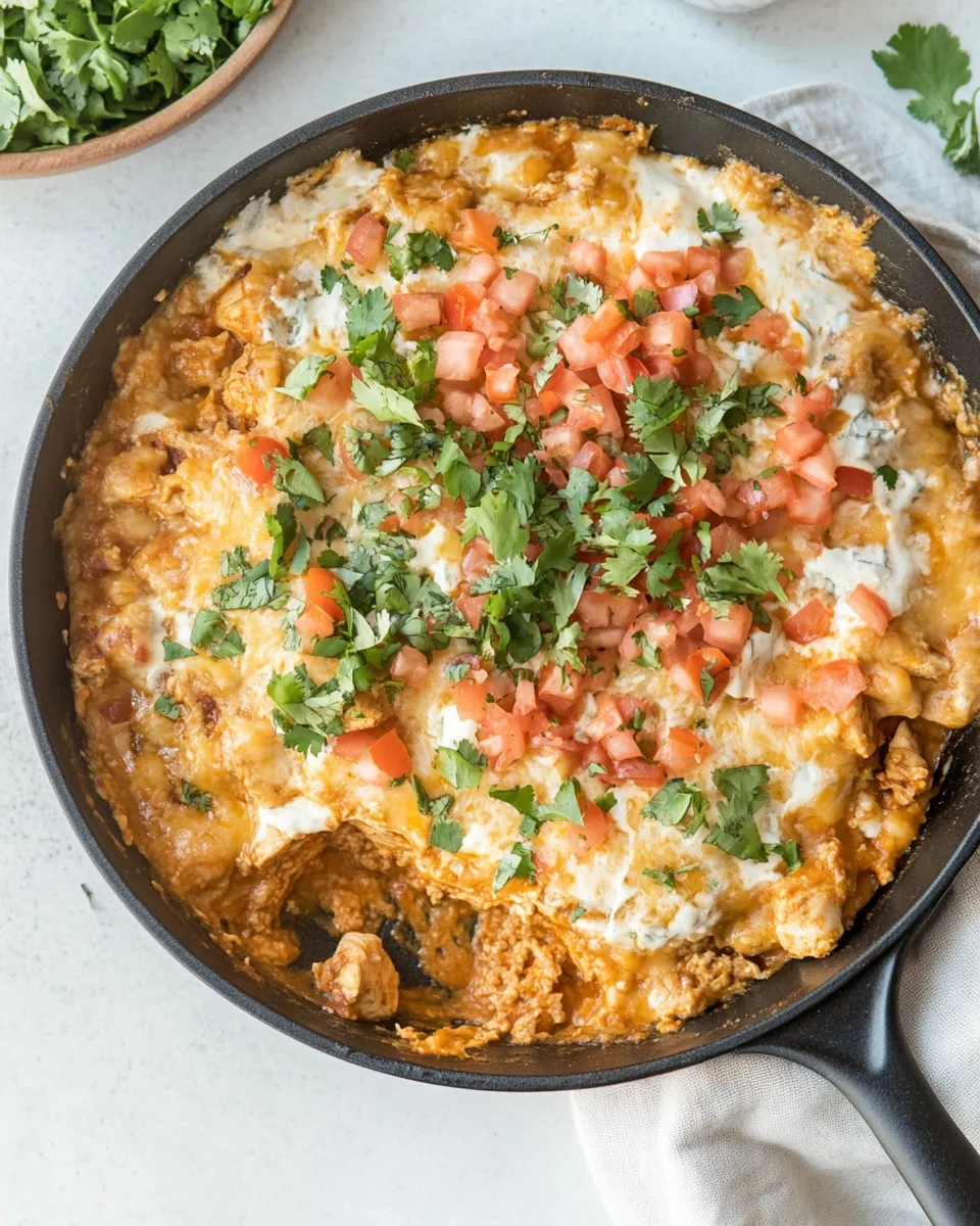 Classic Skillet Chicken con Queso Recipe image