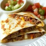Homemade Skinny Buffalo Burger Quesadilla photo
