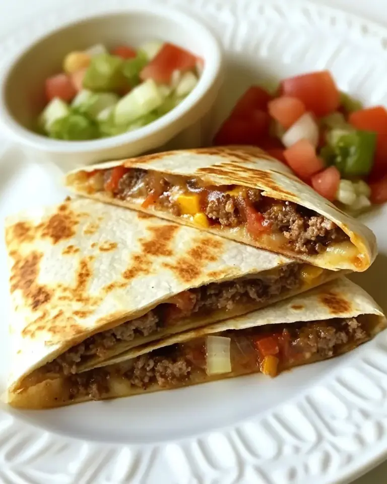 Homemade Skinny Buffalo Burger Quesadilla photo
