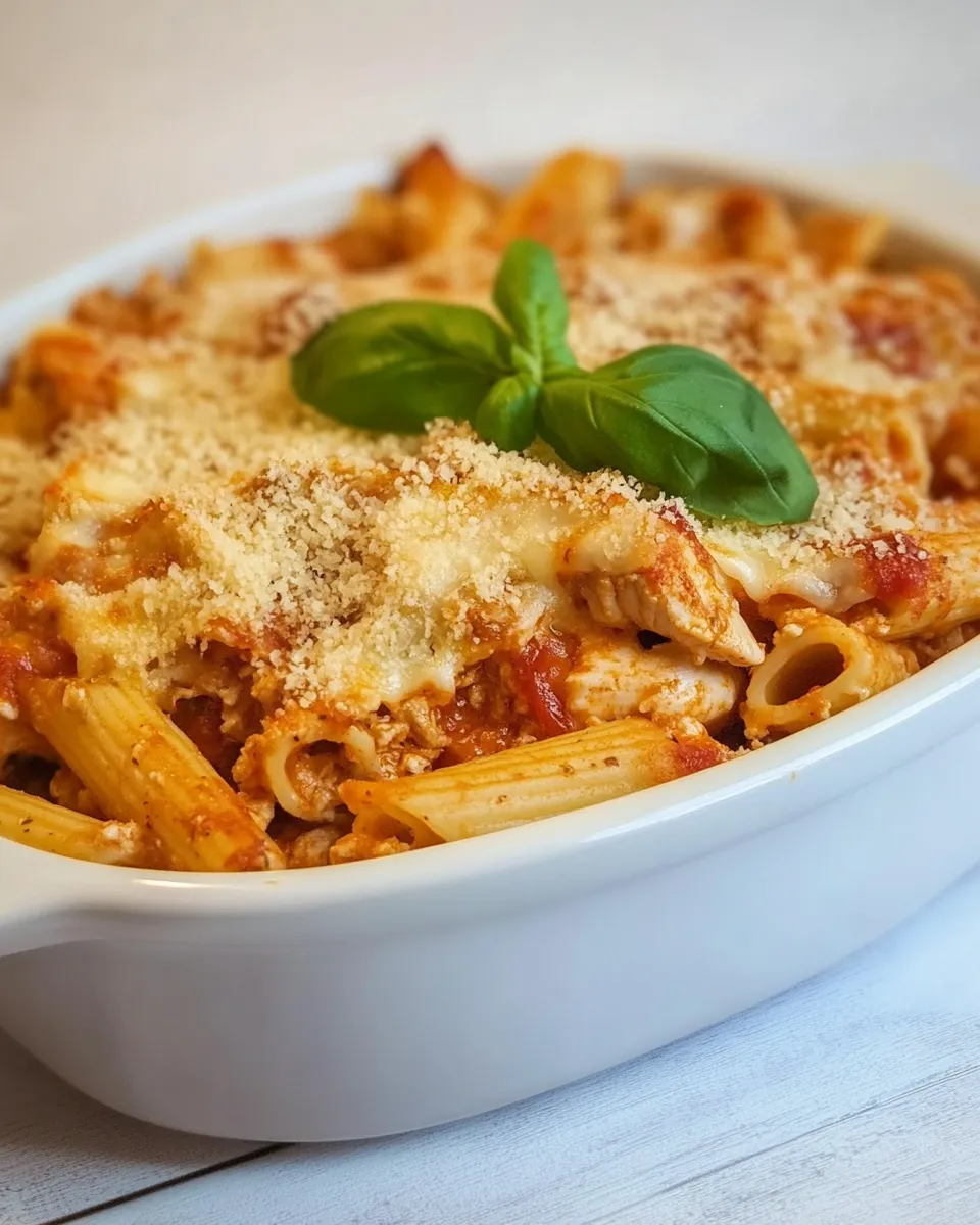 Classic Skinny Chicken Parmesan Casserole image