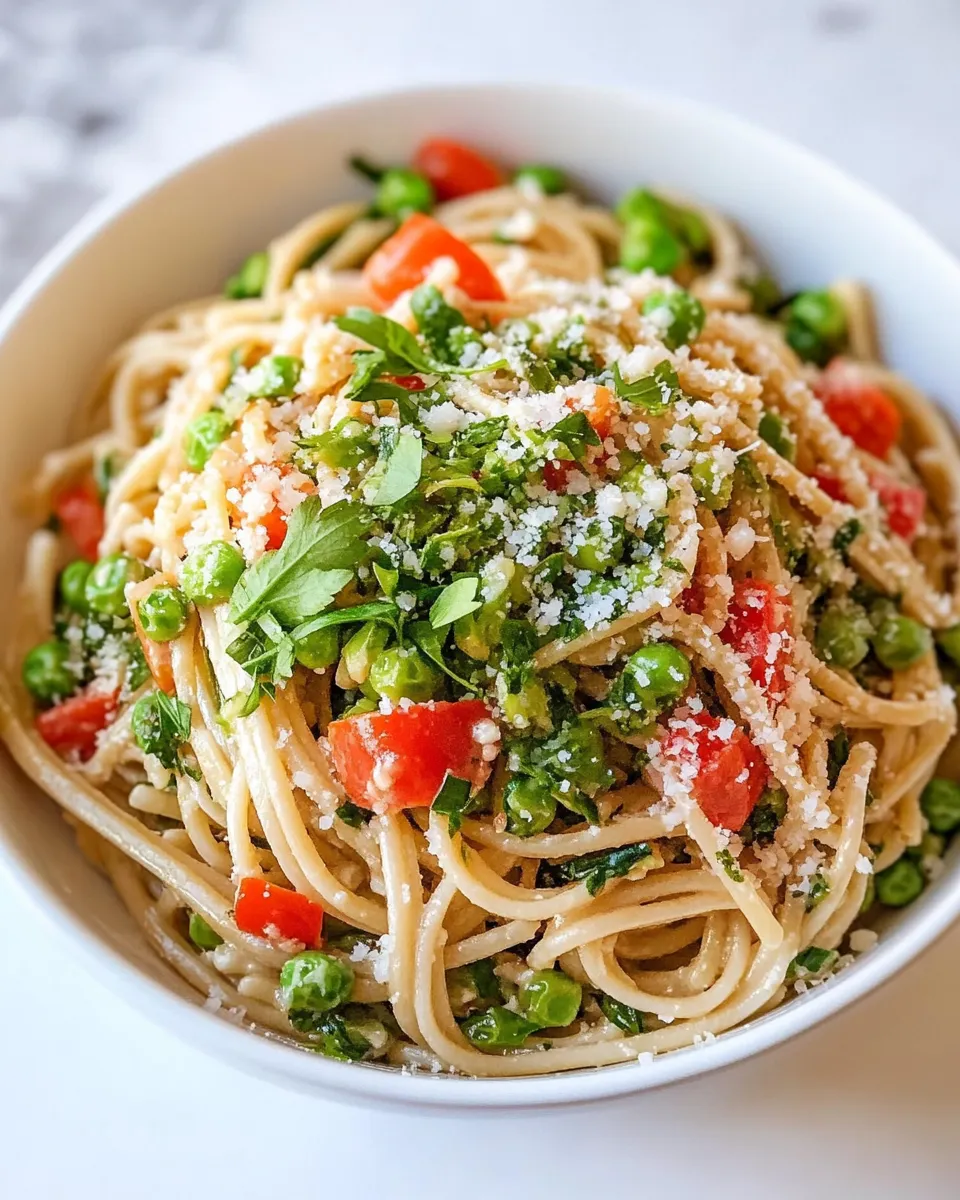 Classic Skinny Pasta Primavera dish photo