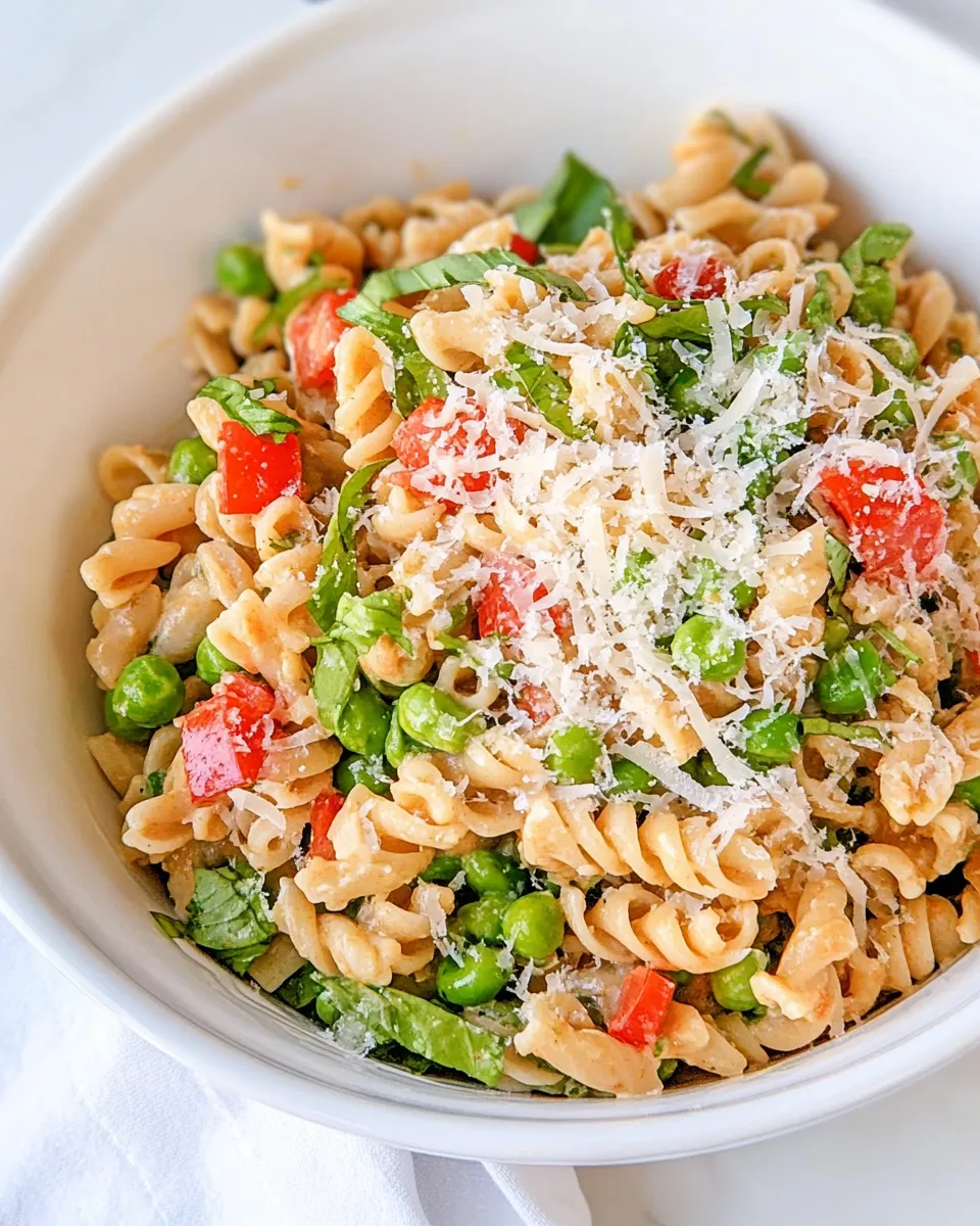 Delicious Skinny Pasta Primavera plate image