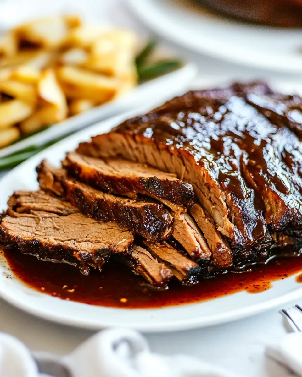 Easy Slow-Cooker Brisket food shot