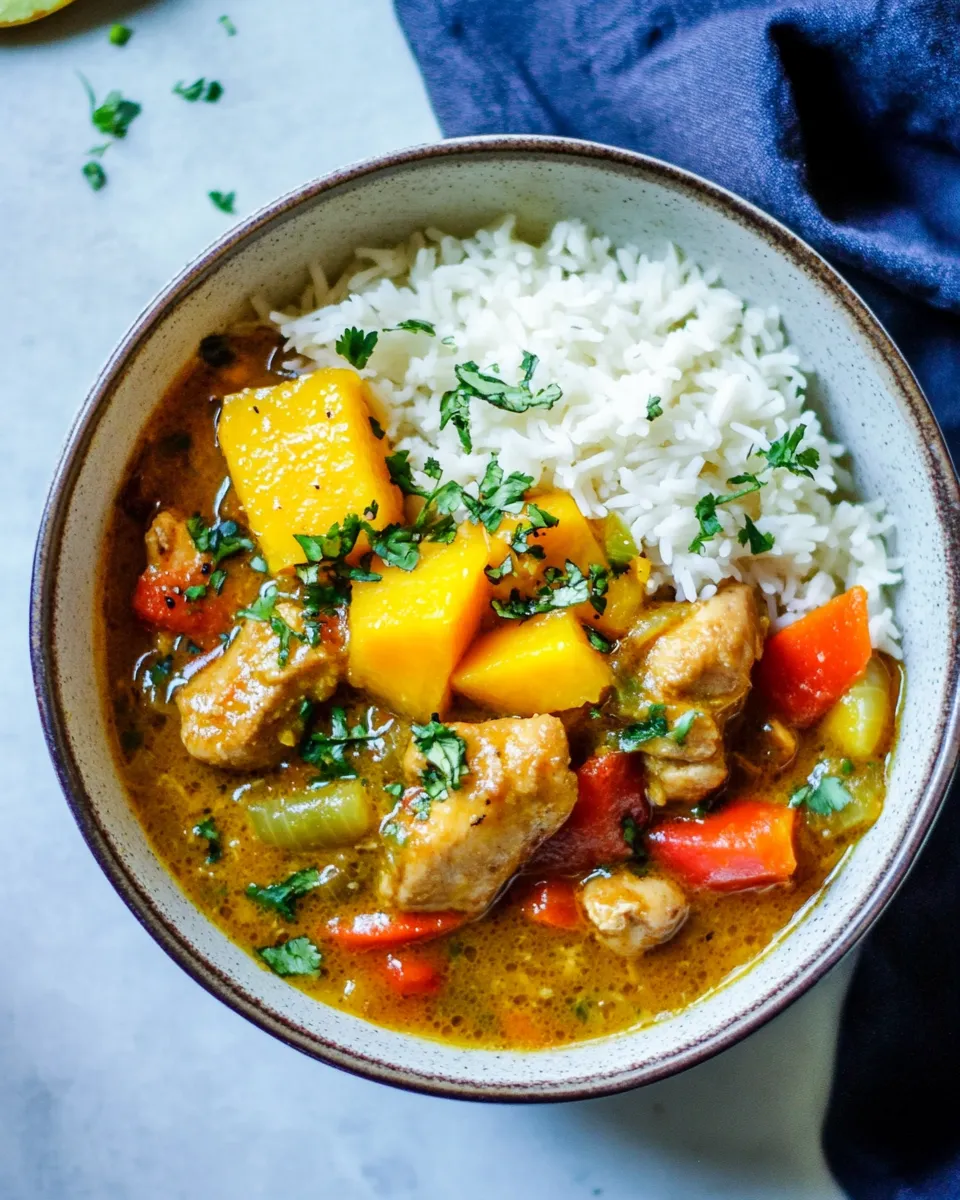 Delicious Slow-Cooker Mango-Chicken Curry recipe image