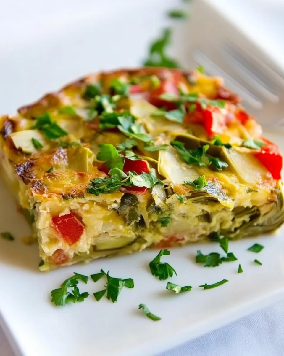 Classic Slow Cooker Breakfast Casserole with Artichokes image