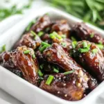 Homemade Slow Cooker Honey Garlic Glazed Wings photo
