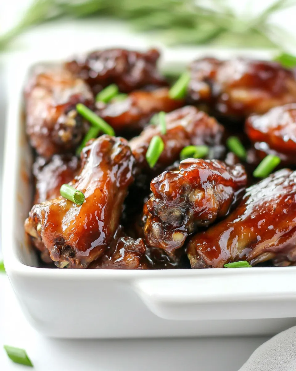 Classic Slow Cooker Honey Garlic Glazed Wings image