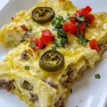 Homemade Slow Cooker Jalapeno Taquito Pie recipe photo