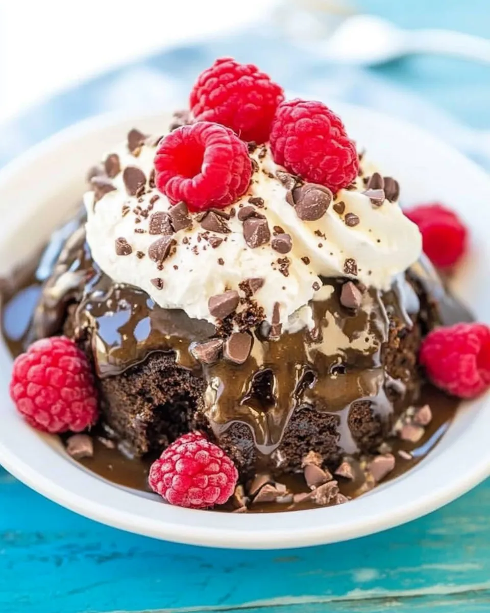 Homemade Slow Cooker Molten Lava Cake photo