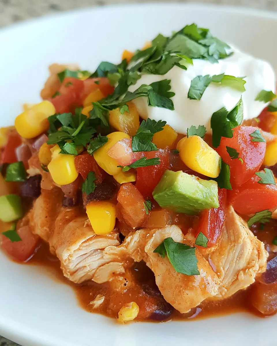 Classic Slow Cooker Tex-Mex Chicken dish photo