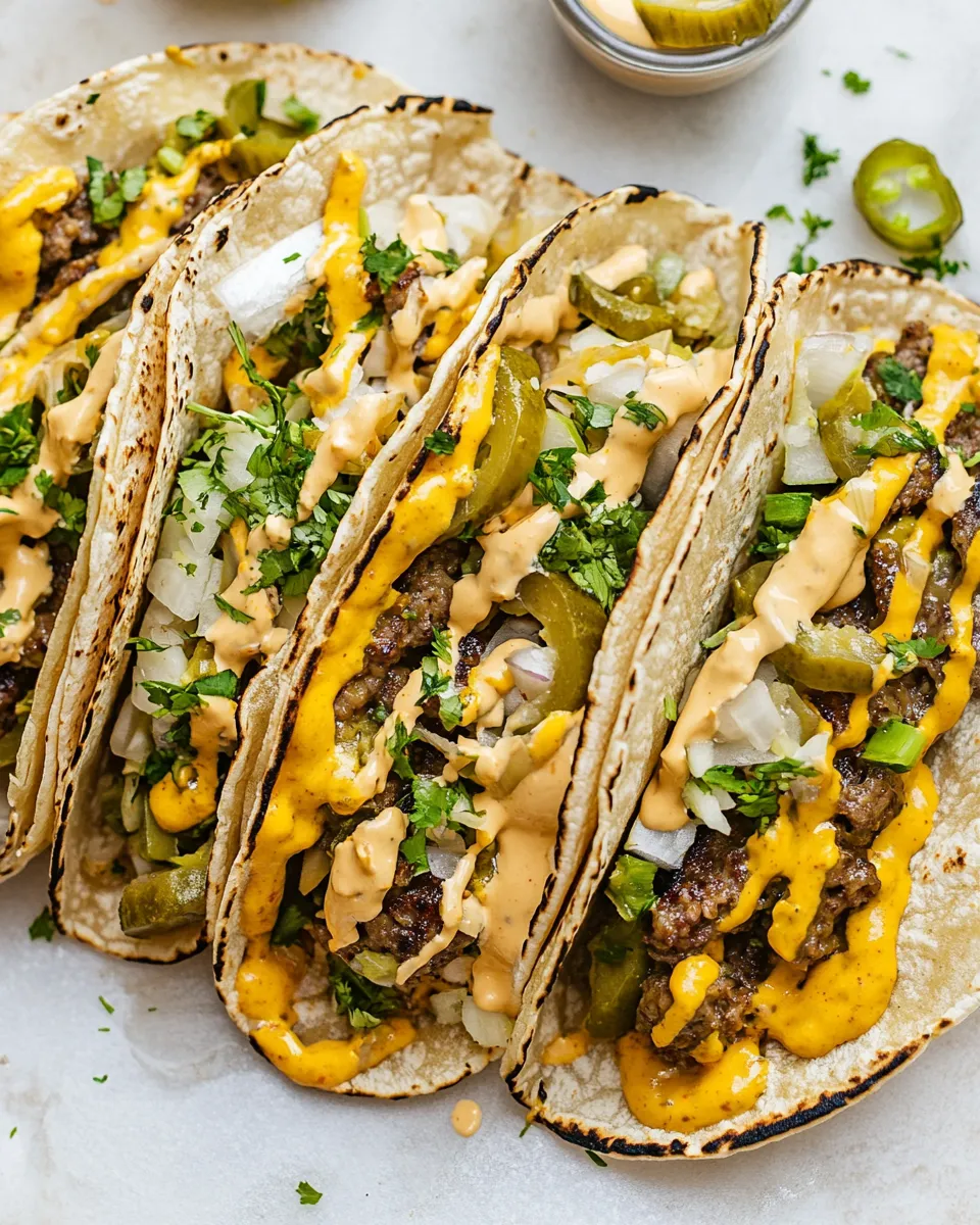 Easy Smash Burger Tacos (Big Mac Tacos) photo
