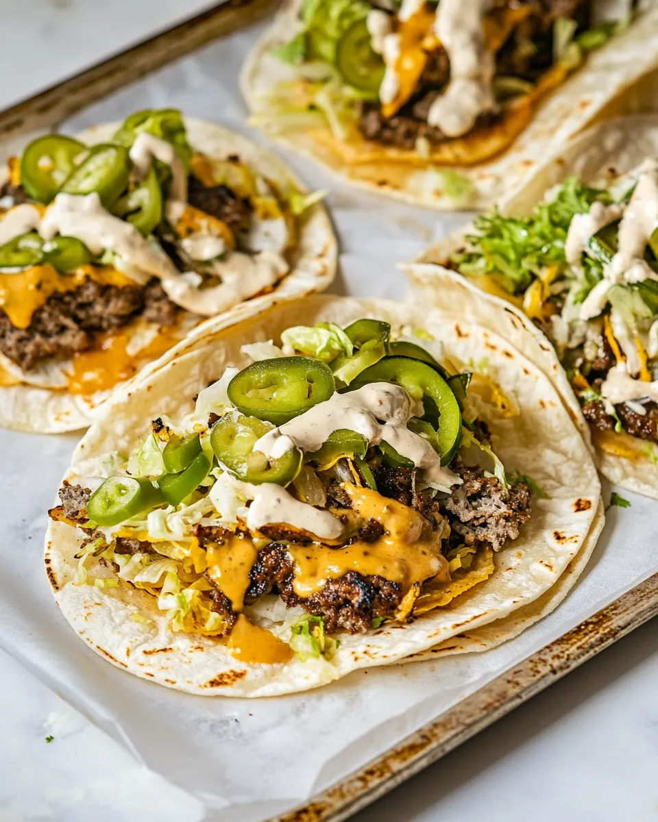 Delicious Smash Burger Tacos (Big Mac Tacos) image