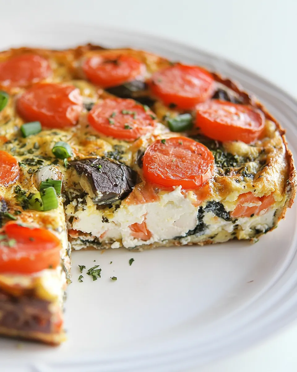 Delicious Smoked Salmon Frittata dish photo