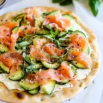 Homemade Smoked Salmon and Avocado Pizza recipe photo
