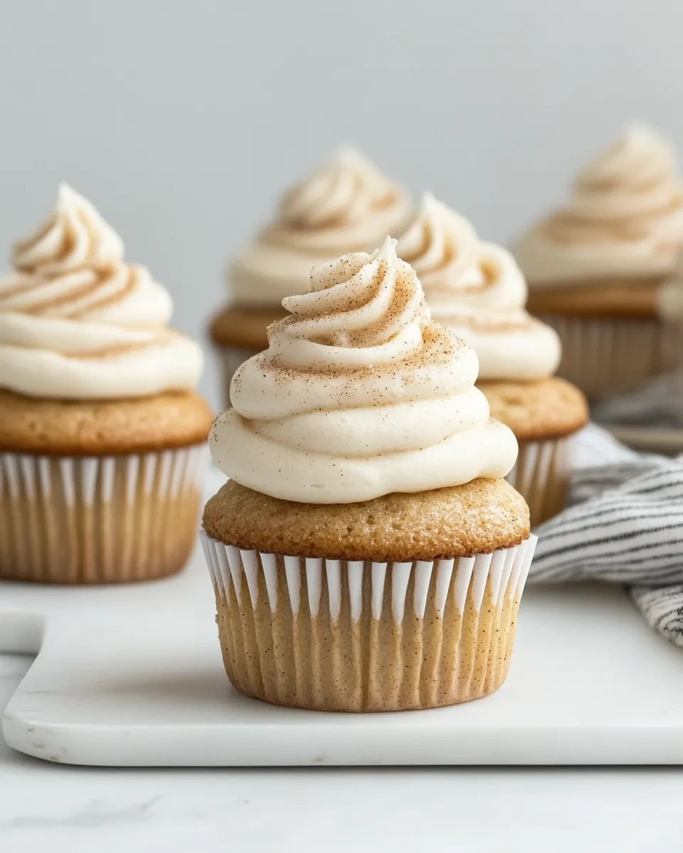 Delicious Snickerdoodle Cupcakes shot
