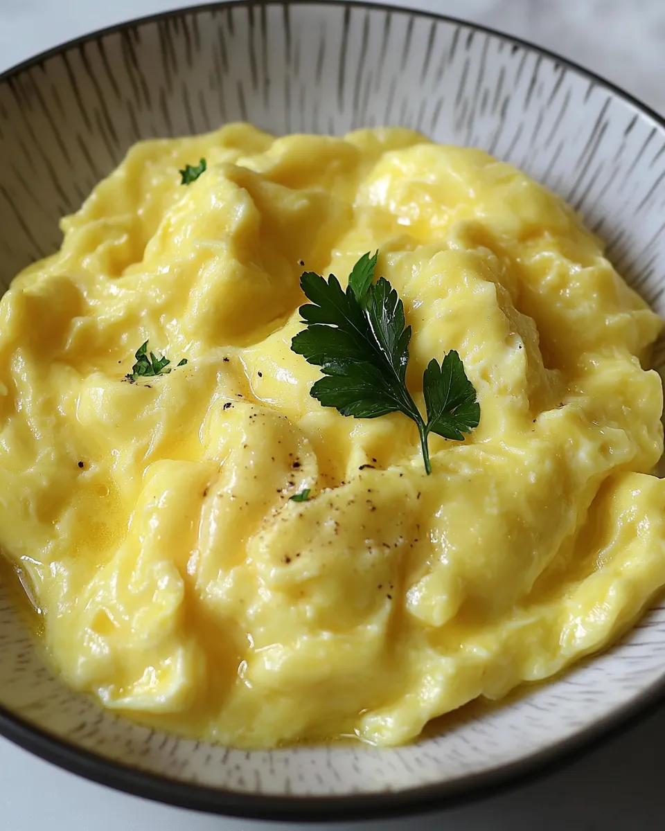 Classic Soft Scrambled Eggs Recipe image