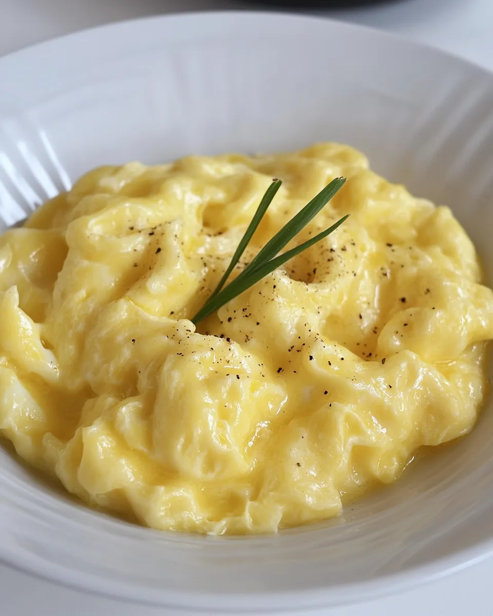 Easy Soft Scrambled Eggs Recipe shot