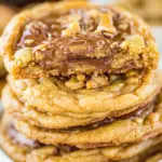 Homemade Soft and Chewy Toffee and Milk Chocolate Peanut Butter Cookies photo