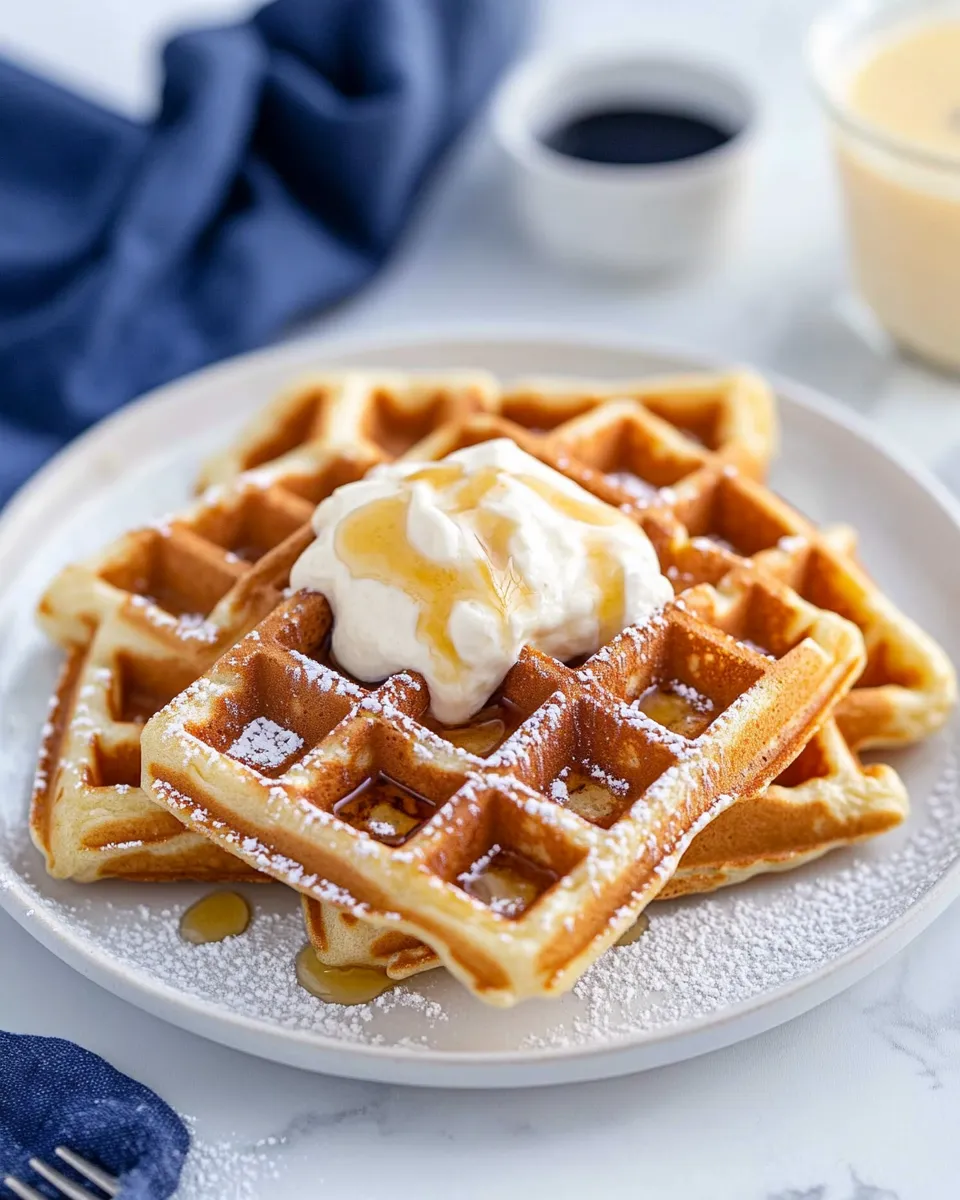 Classic Sourdough Waffles dish photo