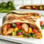 Homemade Southwest Chicken Hummus Wrap photo