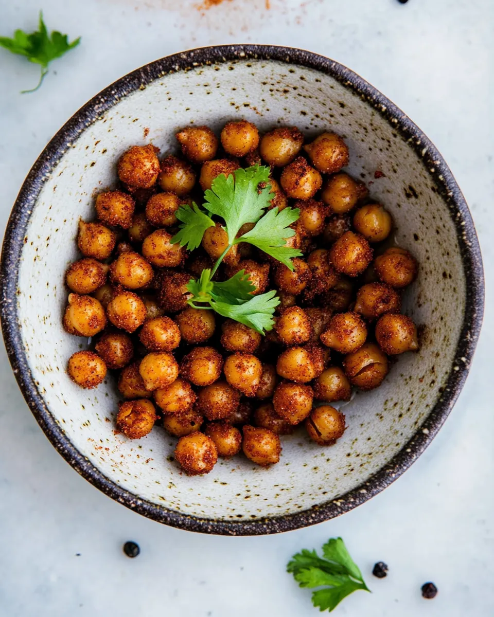 Easy Southwest Spiced Crunchy Chickpeas image