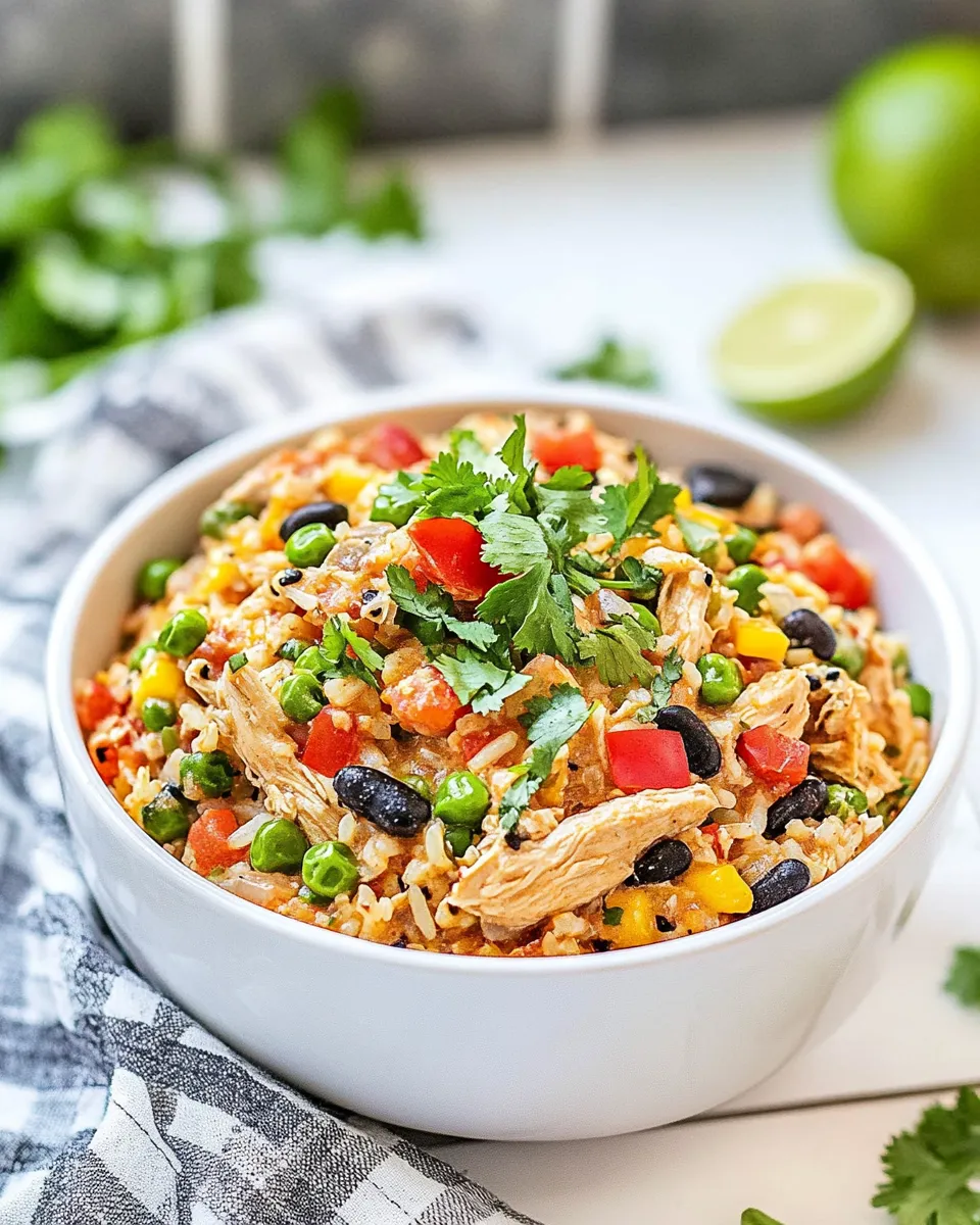 Easy Southwestern Chicken And Rice food shot