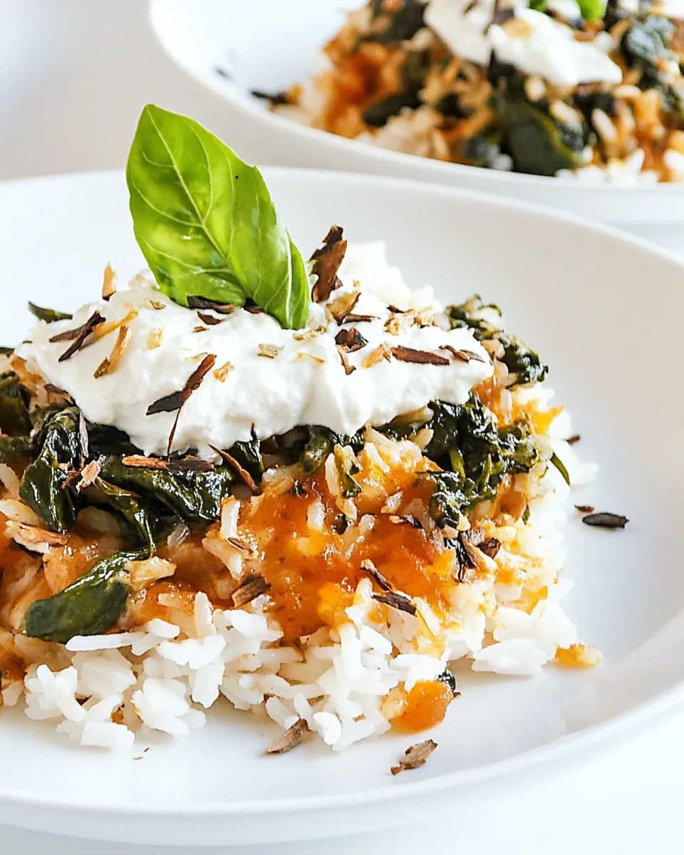 Homemade Spanakorizo (Greek Spinach and Rice) photo
