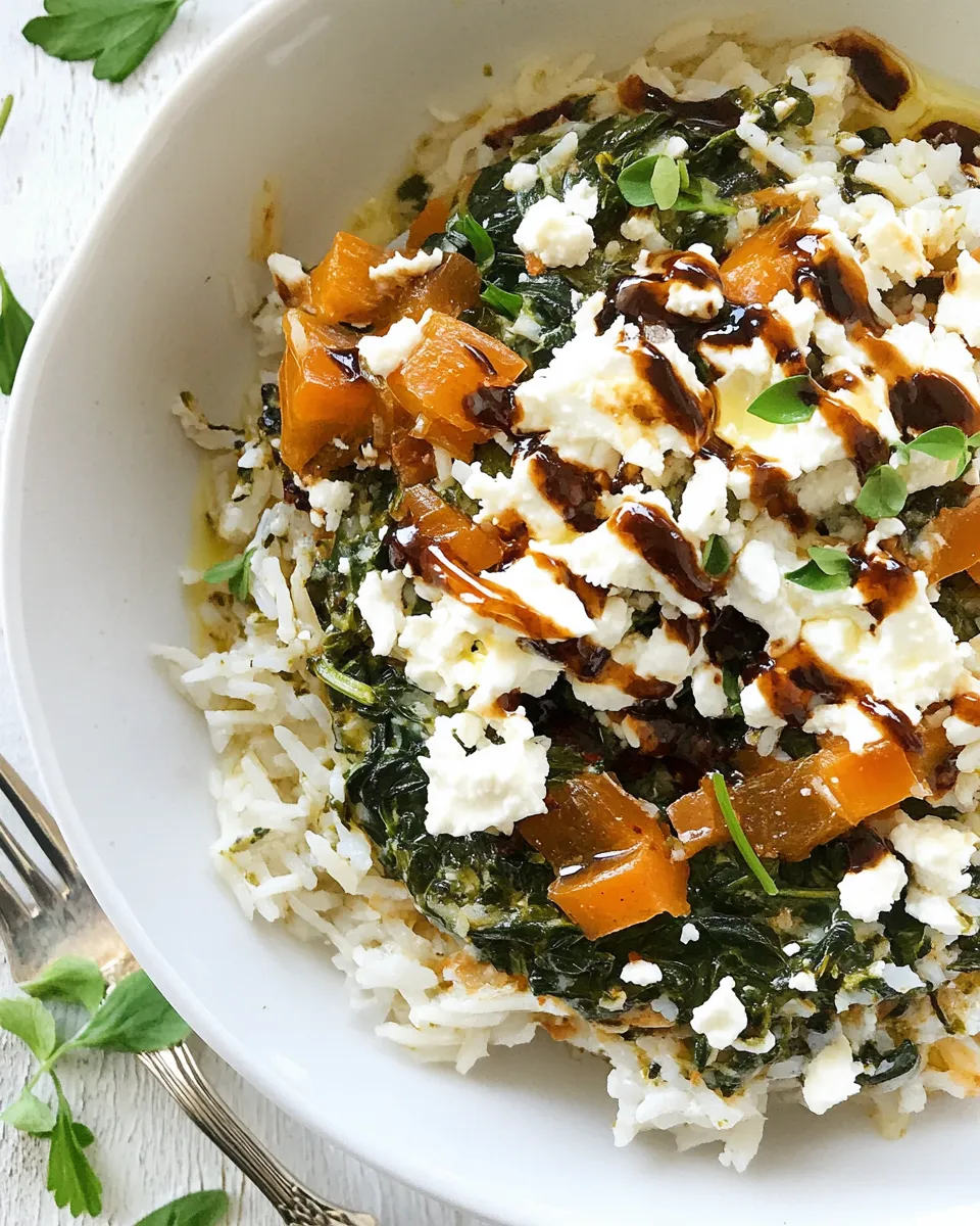 Easy Spanakorizo (Greek Spinach and Rice) recipe photo