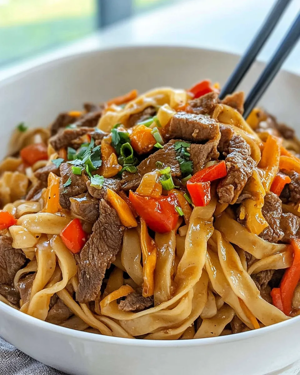 Easy Spicy Beef Noodles recipe photo