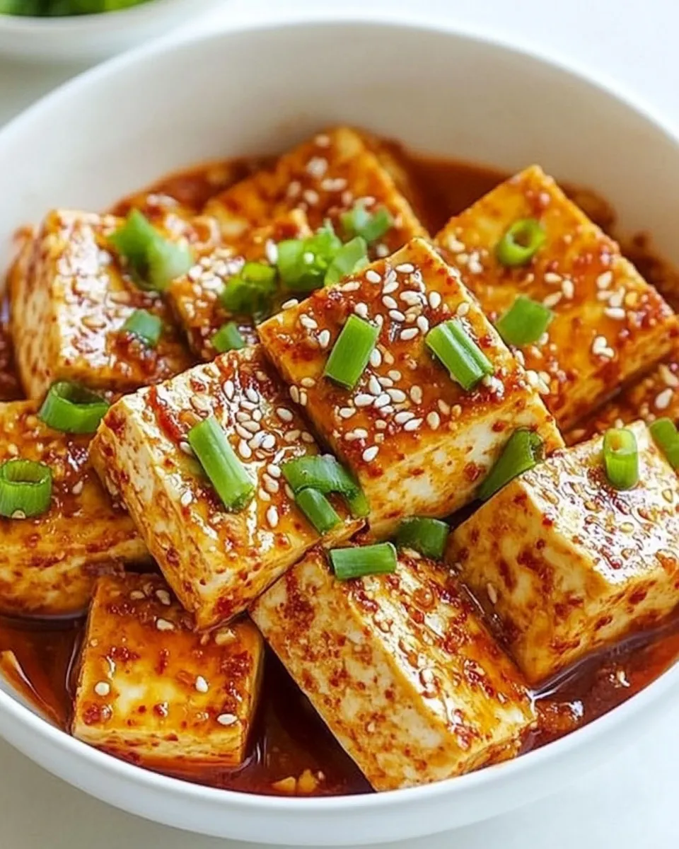 Delicious Spicy Korean Tofu image