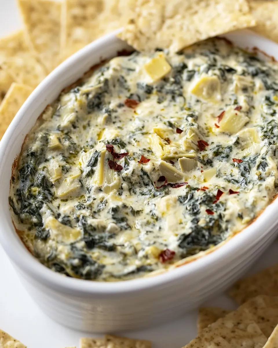 Classic Spinach Artichoke Dip (Crock Pot) dish photo